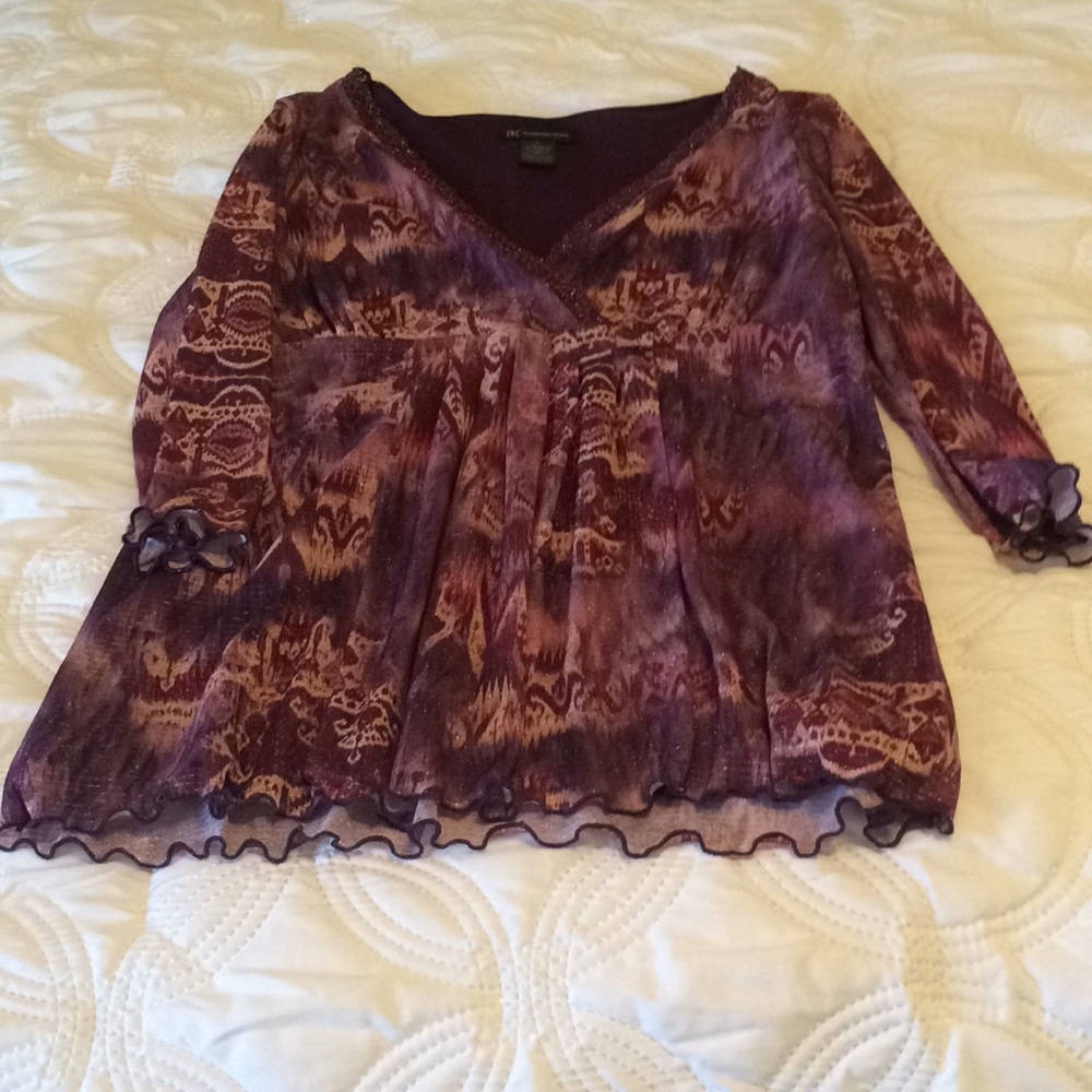 Purple Pull Over Blouse